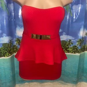 Women’s red dress
